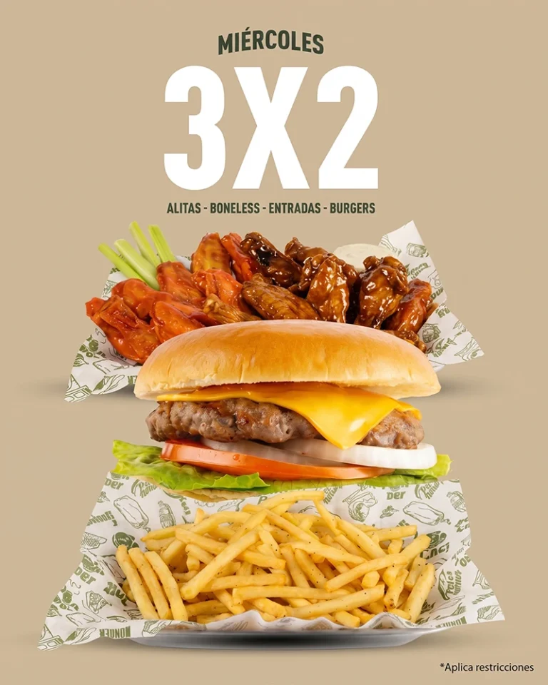miercoles 3x2 wings Army movil